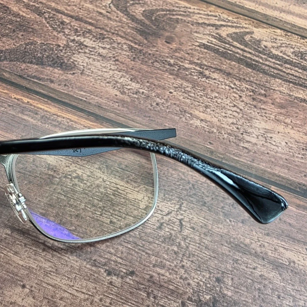 Ray-Ban RB 6421 2997 Matte Black Silver Square Eyeglasses 54-18-145 FRAMES ONLY